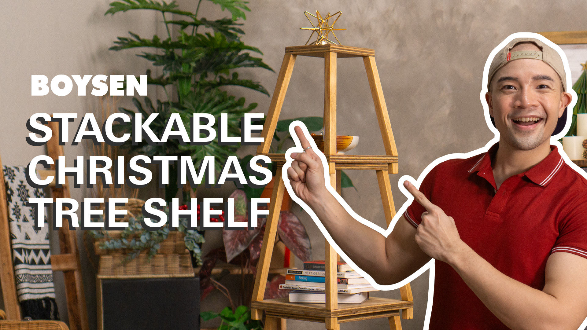 DIY WITH DAVE
CHRISTMAS TREE SHELF