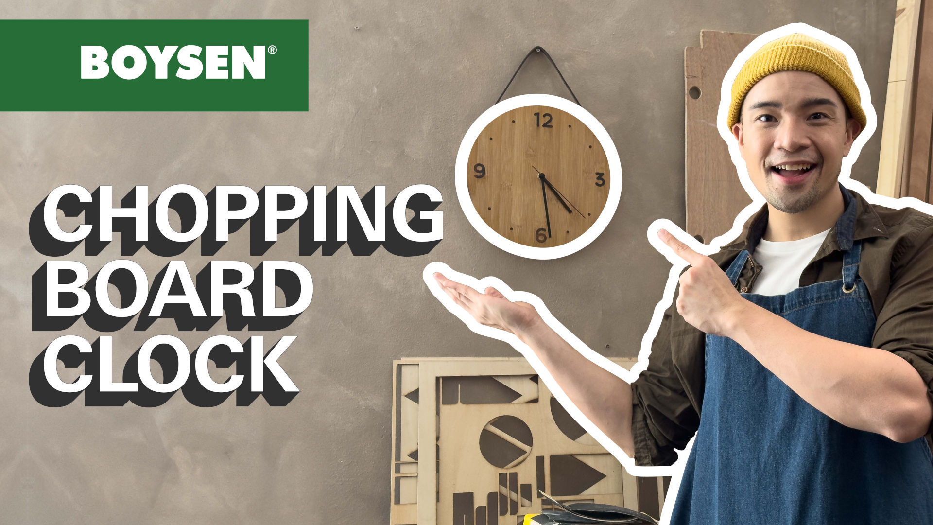 DIY WITH DAVE
CHOPPING BOARD CLOCK