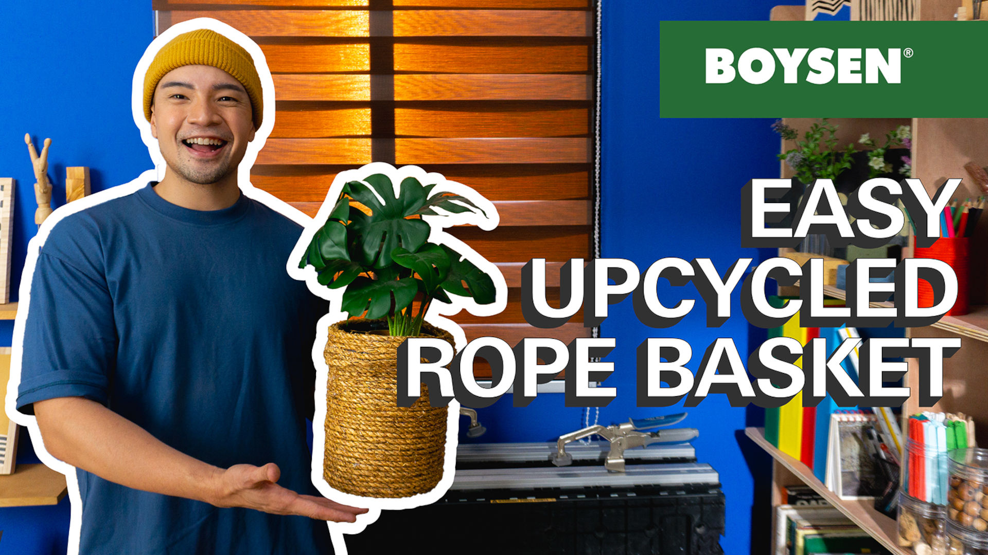 DIY WITH DAVE
EASY UPCYCLED ROPE BASKET