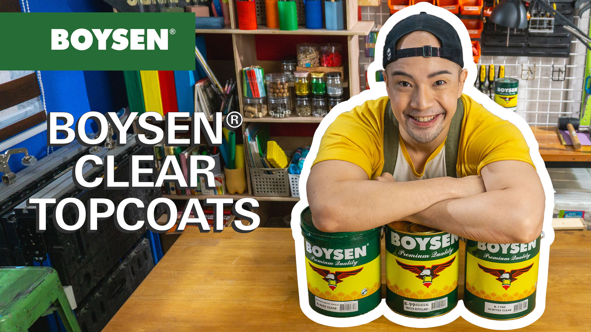 DIY WITH DAVE
BOYSEN CLEAR TOPCOATS